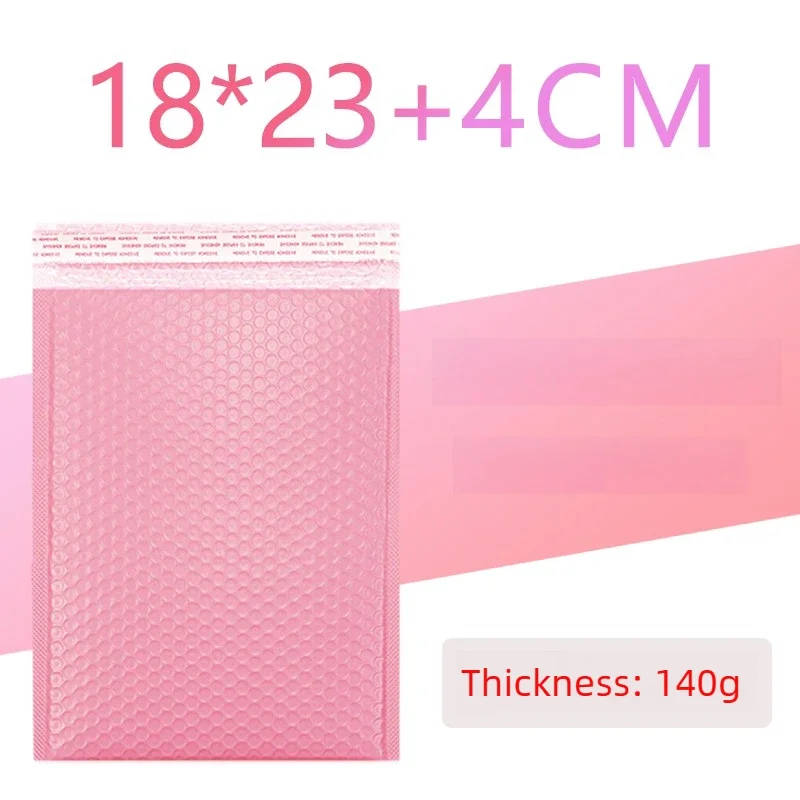 100/1 pçs rosa poli bolha mailers envelopes acolchoados auto selo envelopes acolchoados sacos de presente embalagem envelope material escolar