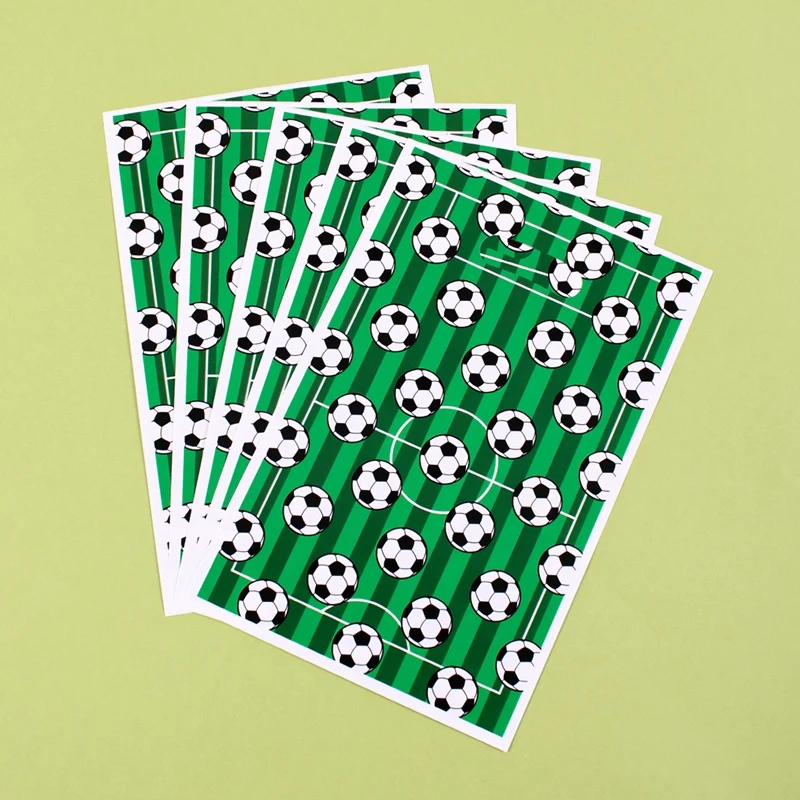 10/20/50 Stück Fußball-Geschenktüten aus Kunststoff, Fußball-Süßigkeitstüten, Fußball-Party-Geschenktüten für Team-Kinder, Sport-Thema, Geburtstagszubehör – Detail 15