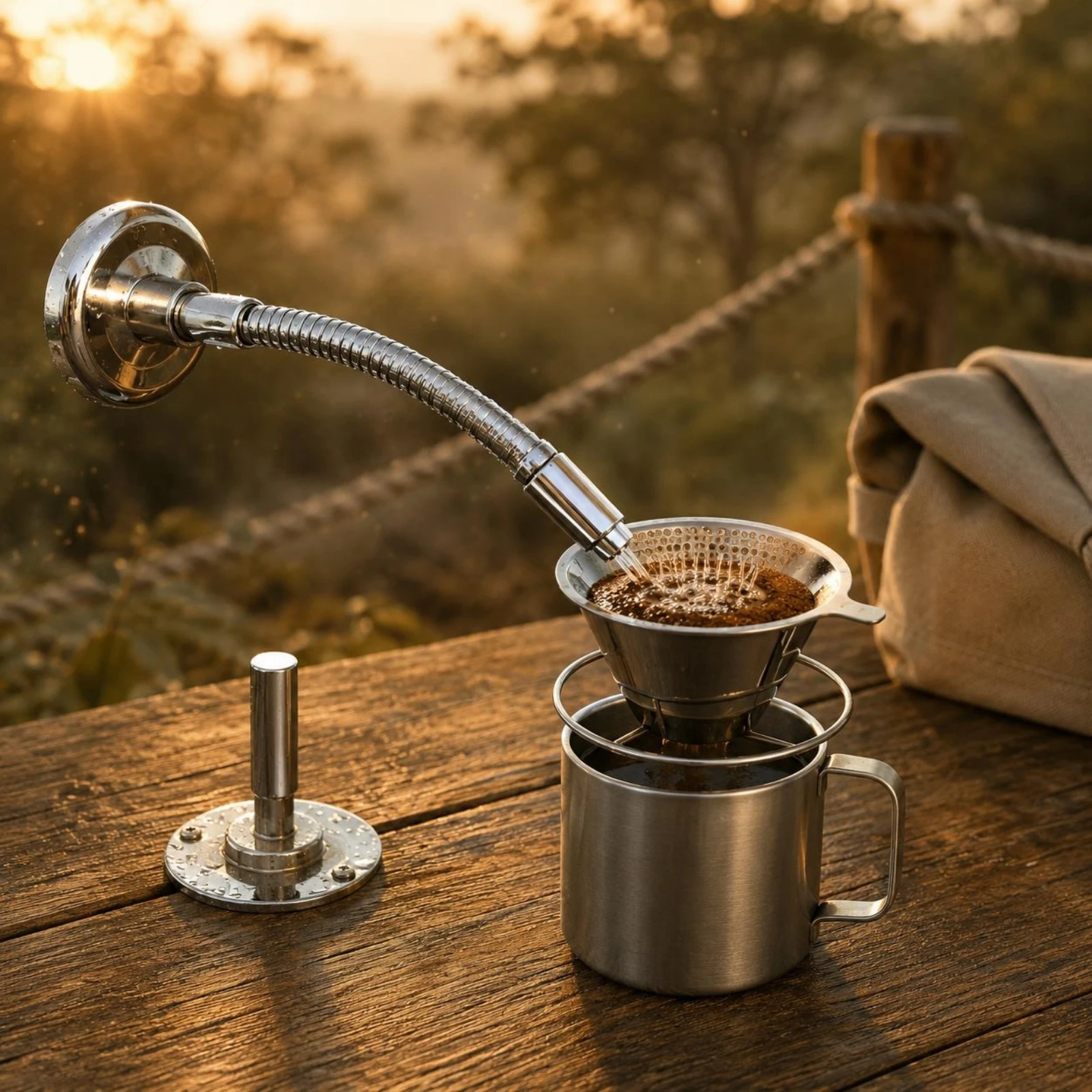 Wall-Mounted Coffee Filter Splash-Reducing Showerhead Coffee Distributor Perforated Showerhead Filter Plate Rotating