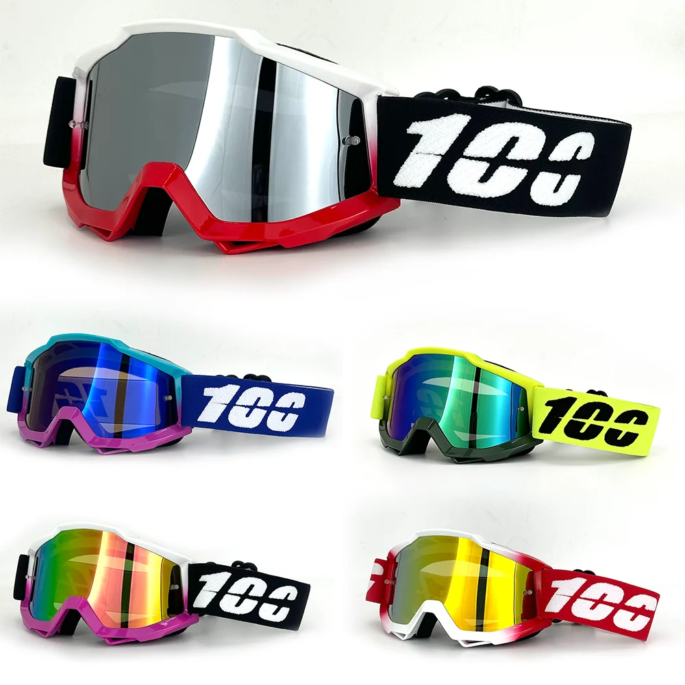 UV400 Windproof Motocross Glasses Motorcycle Sunglasses for Men MTB ATV Skiing Cycling Racing Off-Road Goggles Protection