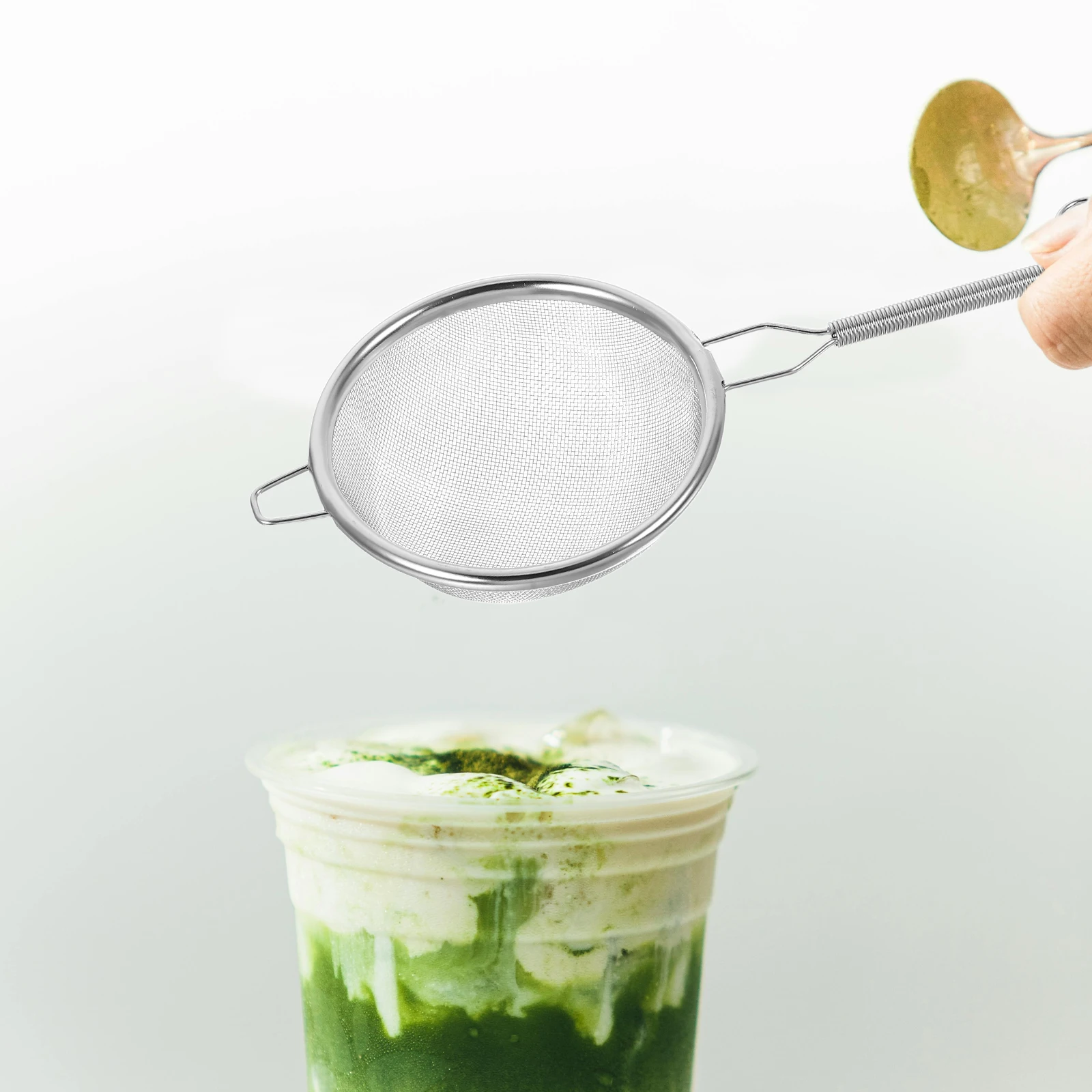 

Loose Tea Filter Leaf Cleaning Spoon Mesh Strainers Long Handle Filters Desktop Waste