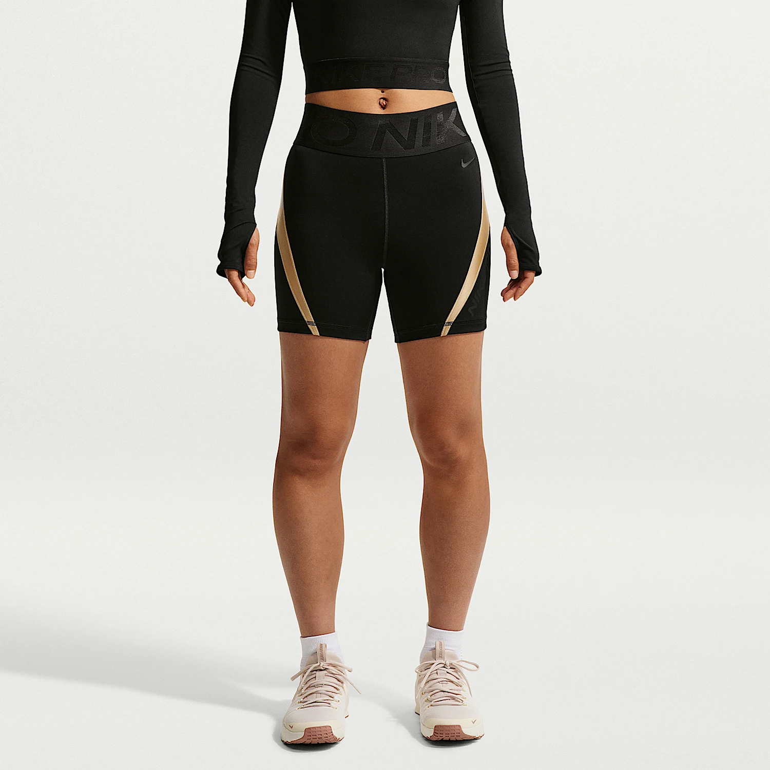 Nike genuine Pro Sculpt women's high waisted comfortable sports shorts IM9962-011