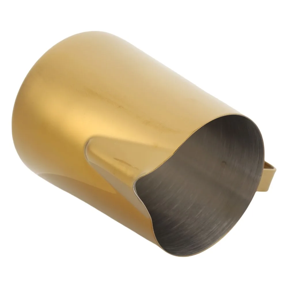 304 Stainless Steel Milk Frothing Pitcher With Scale 12 oz Milk Frother Cup 350ML Capacity Gold Color