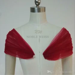 Um par de alças removíveis vestido de festa de casamento xale de tule, gaze de casamento, alças de braços personalizadas