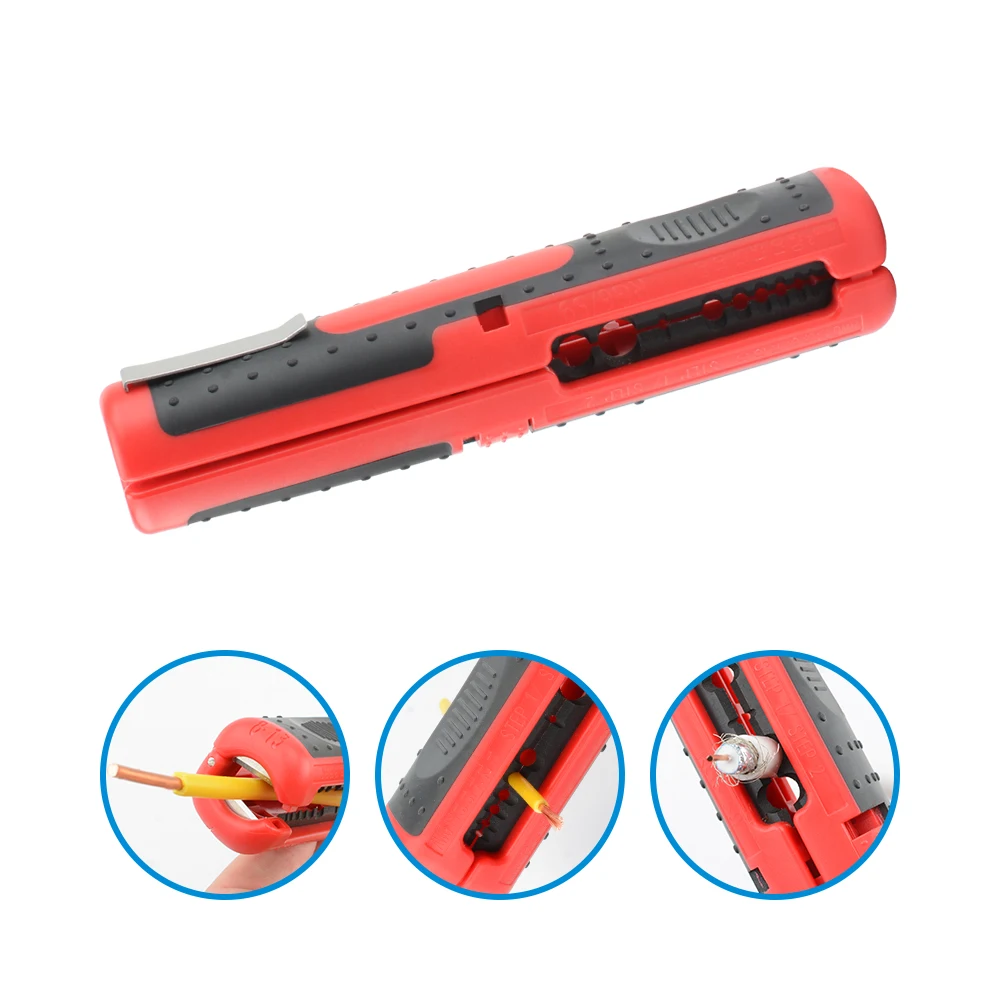 Multi-function Gear Grinding Stripper Coaxial Cable Stripper Wire Stripper Convenient Practical Easy to Carry Hand Tools