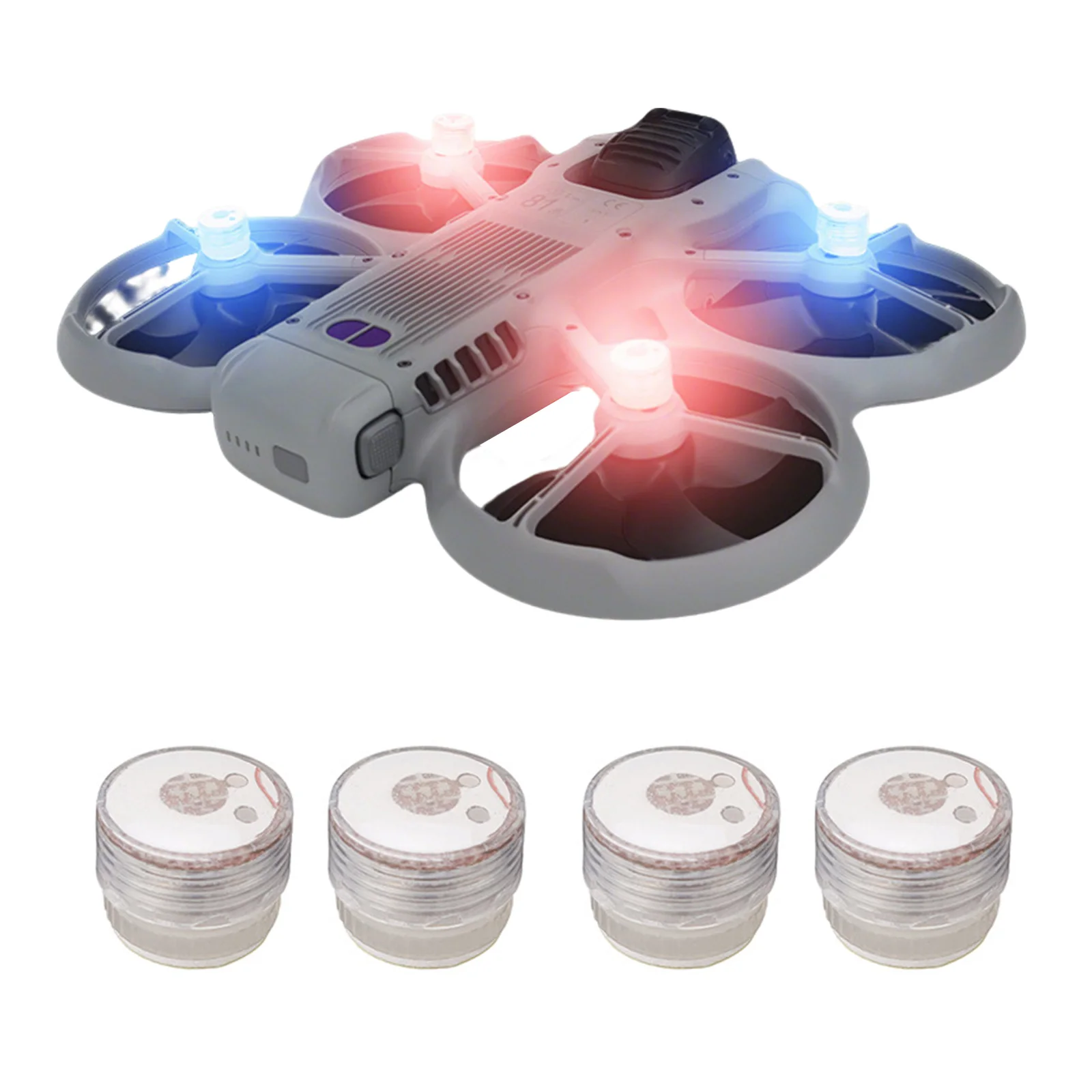 ToriTails Night Flying Signal Lamp for DJI NEO2 2/4pcs, LED Strobe Light Anti-Loss Warning Flashing Light Drone Accessories