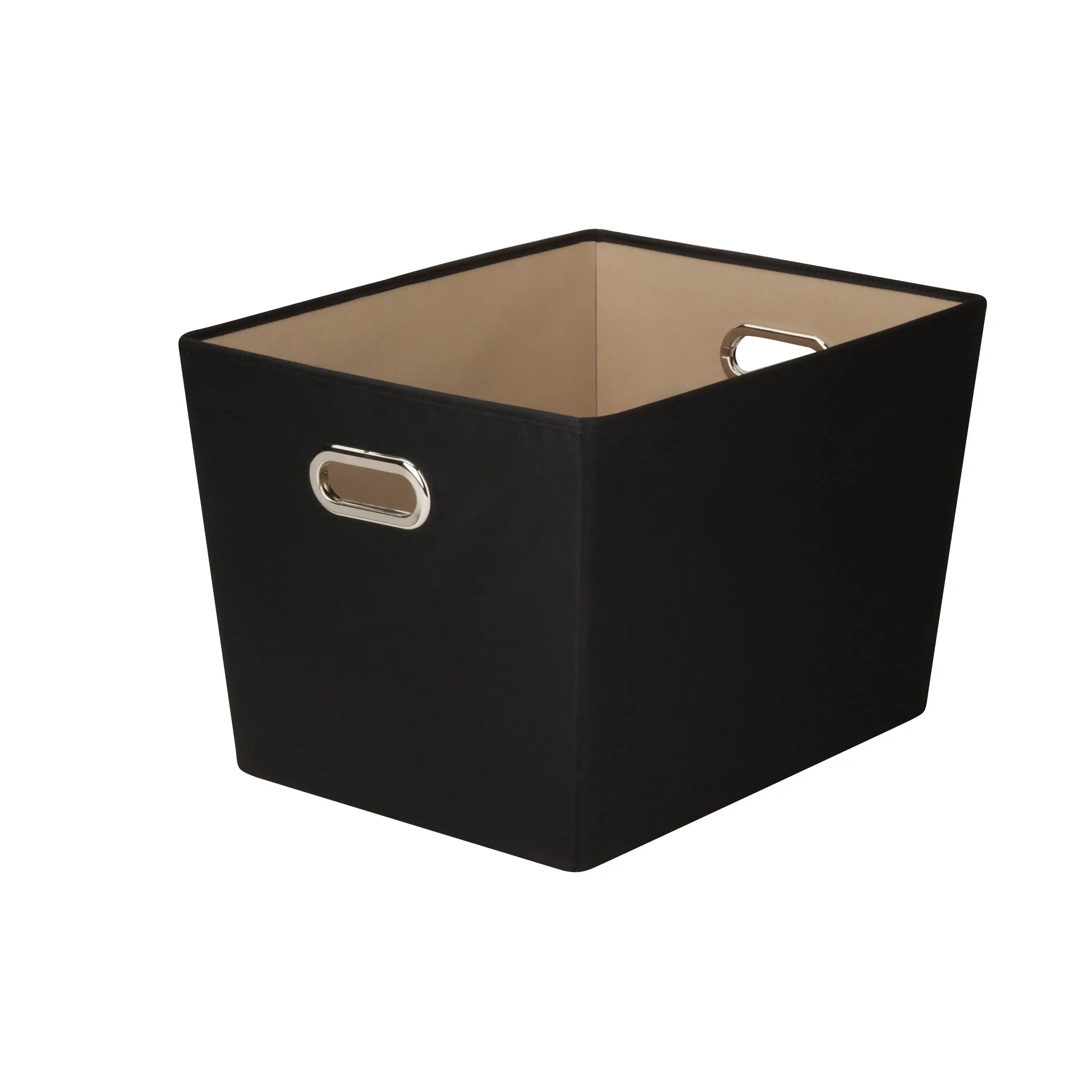 

Honey-Can-Do Fabric Large Storage Bin with Handles, Black