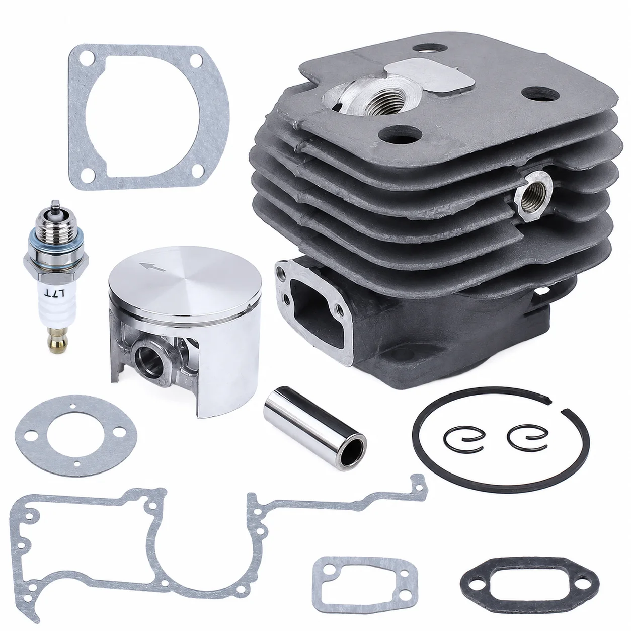 52mm Cylinder Piston Kit For Husqvarna 272XP 268 272 272K Chainsaw, Replaces 503 75 81 72, 503 25 34-01, Gasket Set Spark Plug