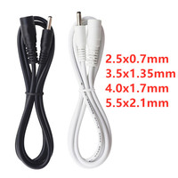 DC Power Plug Male to Female Extension Cord 4.0mmx1.7mm  3.5x1.35mm 2.5x0.7mm 5.5x2.1mm Power Adapter Cord Home CCTV Camera LED