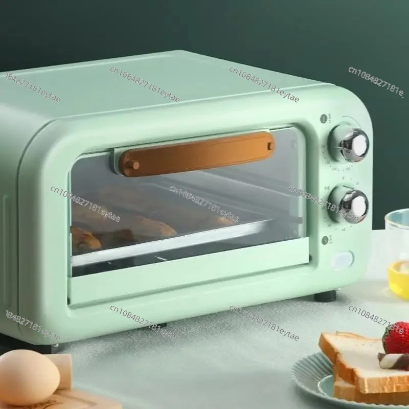 12L Transparent Mini Electric Oven Intelligent Double Roasting Position Household Baking