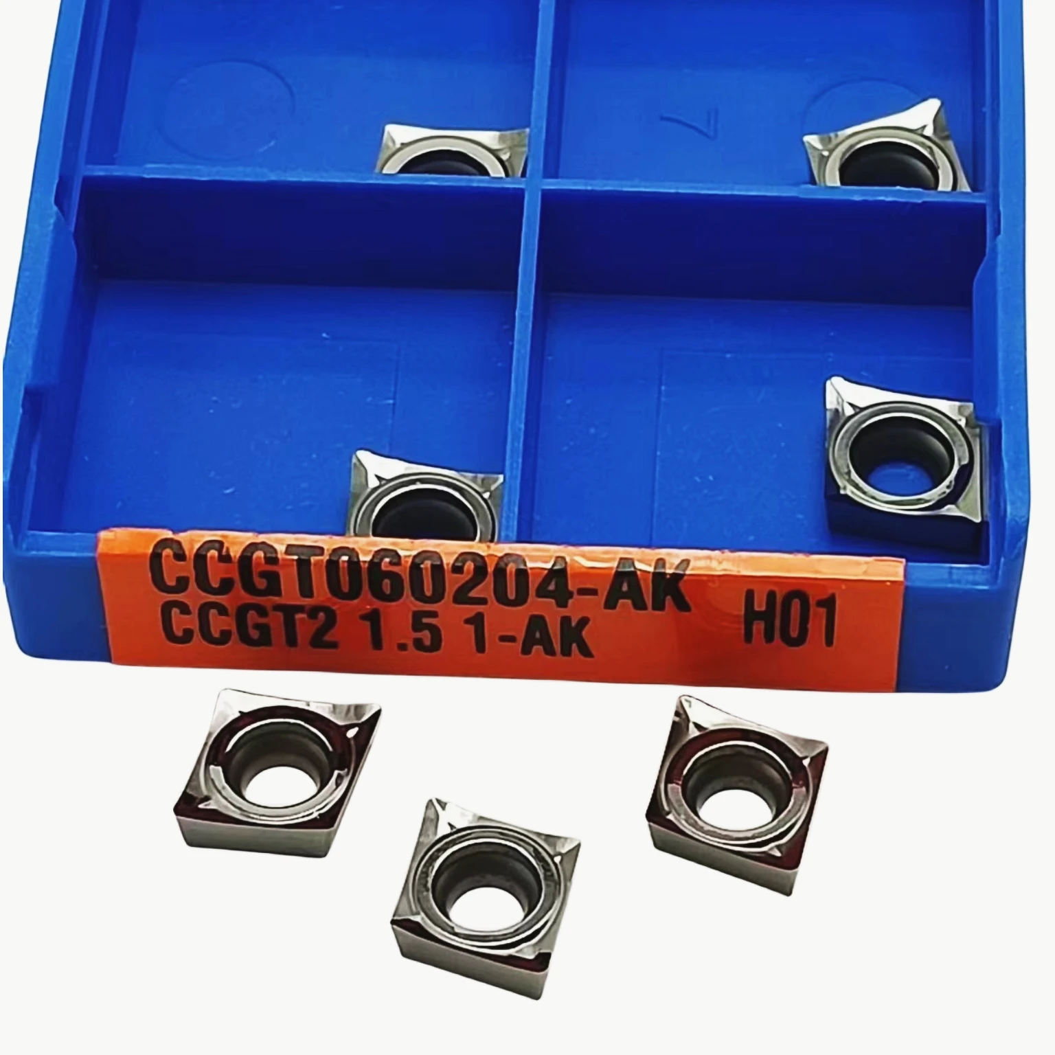 CNC أداة قطع تحول الألومنيوم ، CCGT060202 CCGT060204 cccgt060208 AK o1 إدراج كربيد CCGT120402