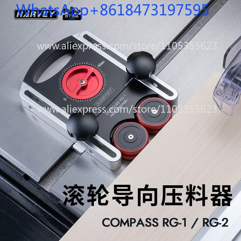 Roller guide compactor table attachment presser carpentry assisted safety feeder RG tool