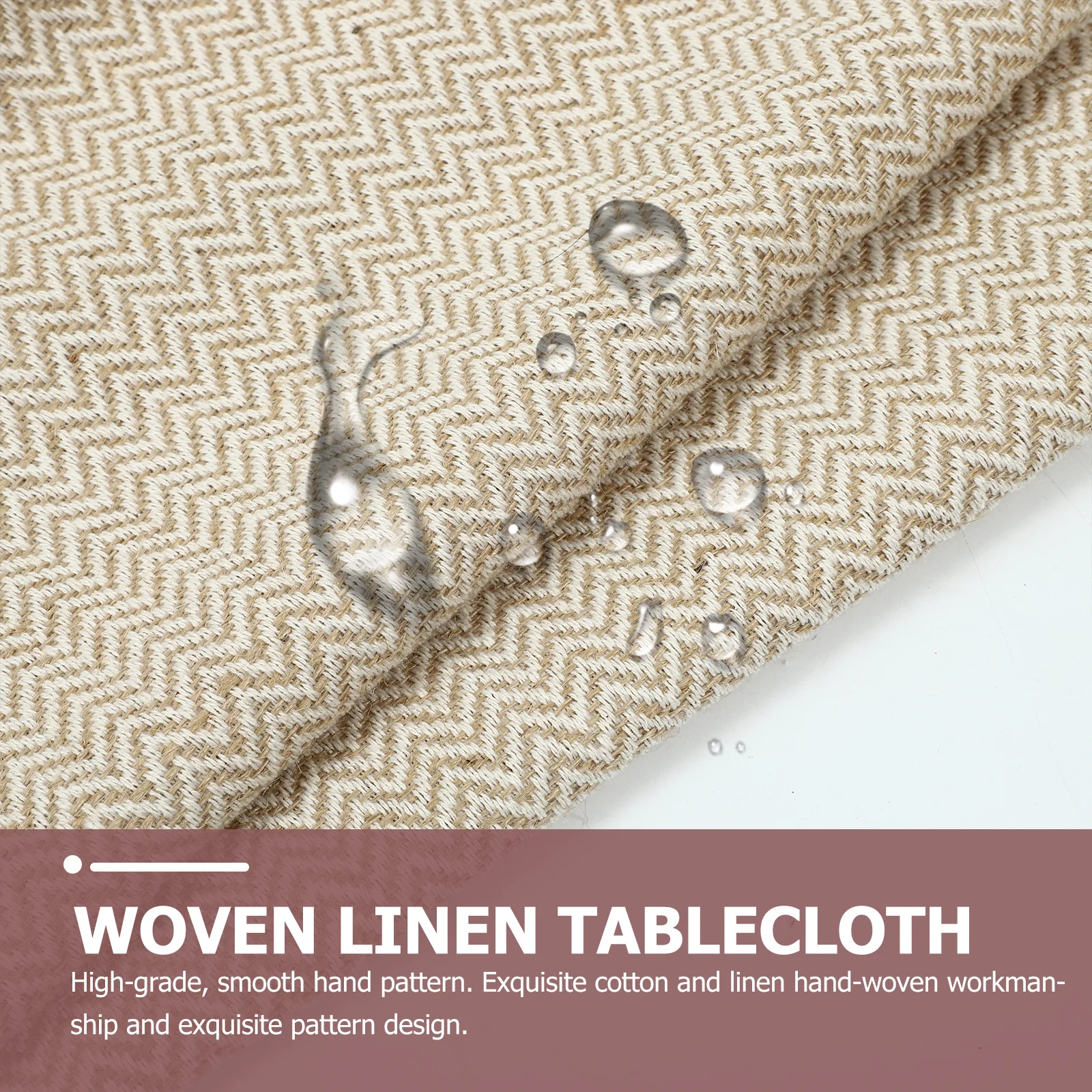 

Hand Woven Linen Table Runner North European Design Smooth Texture for Birthday Party Dinner Table Farmhouse Tablecloth