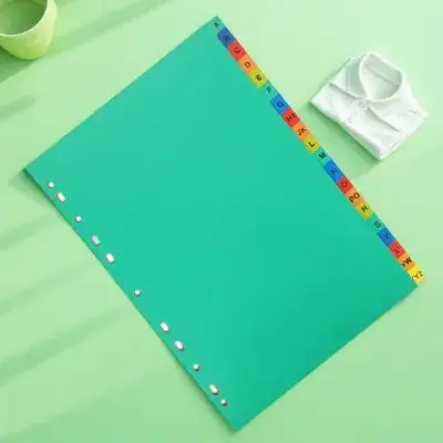 

21pcs Colorful Binder Plastic File Dividers Notepad Markers Office School Index Dividers Writable Tabs Notebook Divider