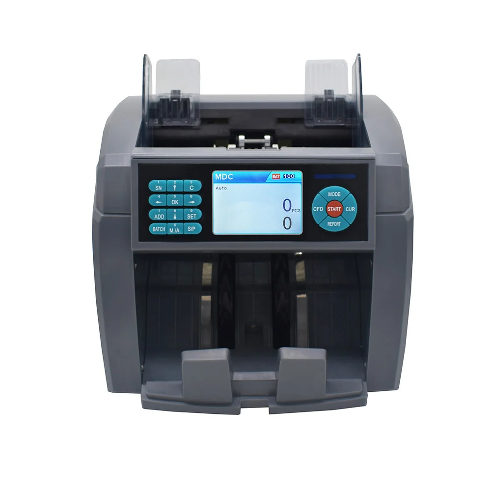 2 CIS Mix Value Counter Sorting and Detecting Machine with High Precision Intelligent Fake Money Detector