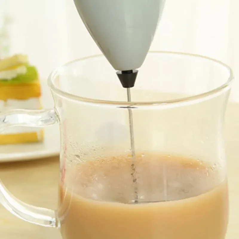خلاط كهربائي لاسلكي رغوة الحليب القهوة خفقت خلاط خافق البيض مزبد صغير مقبض النمام صانع الكابتشينو أدوات الطبخ