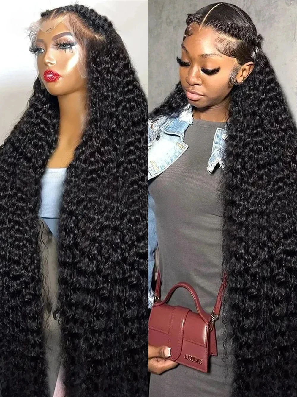 13x6 Hd Lace Frontal Wigs Deep Wave Wigs Brazilian Lace Front Human Hair Wig 36 46 Inch Deep Water Wave 13x4 Lace Front Wig