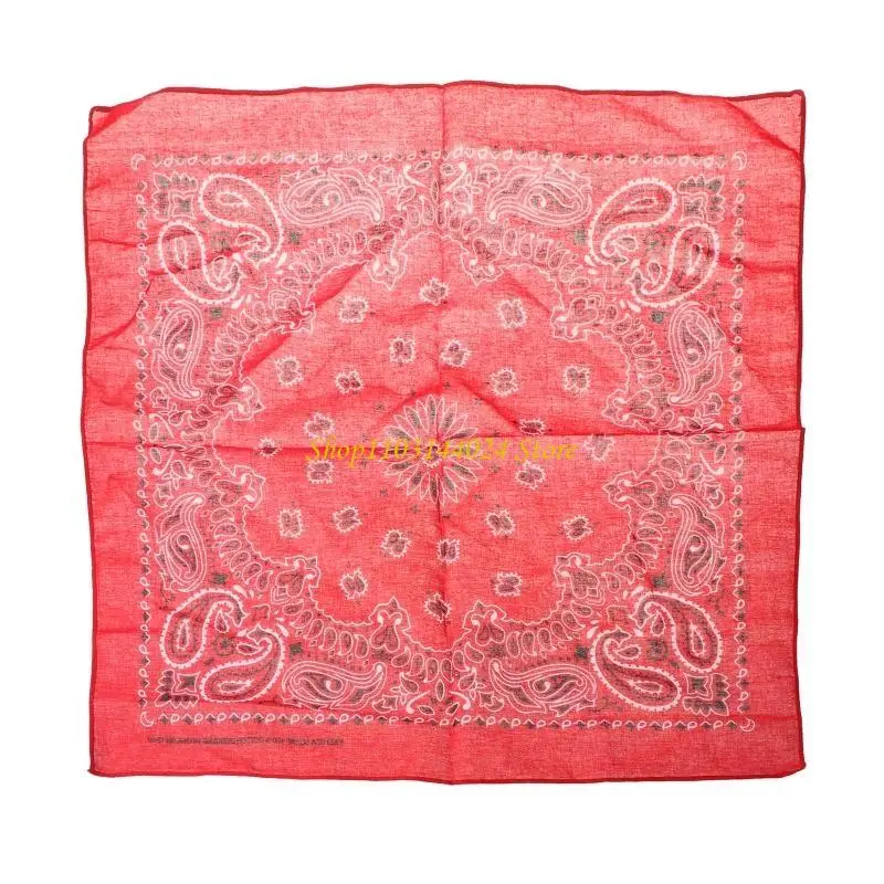 

N5KE Unisex Paisley Bandanas Motorcycle Mask Square Scarf Handkercheef Cowboy Arps