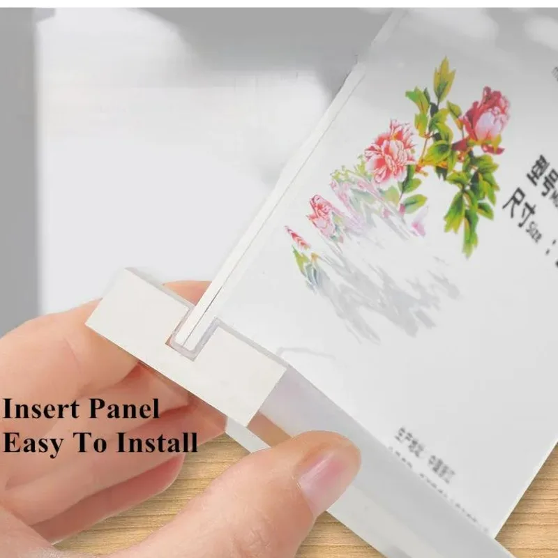 1PC A4 210X297MM Acrylic Sign Holder Display Stand Plastic Menu Paper Price List Holder 8.5x11 Inches Photo Picture Poster Frame