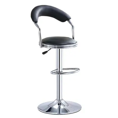 

Wholesale Swivel Pu Leather Bar Stool Restaurant Armless Tall Bar Stools Curved Backrest Revolving bar Chairs