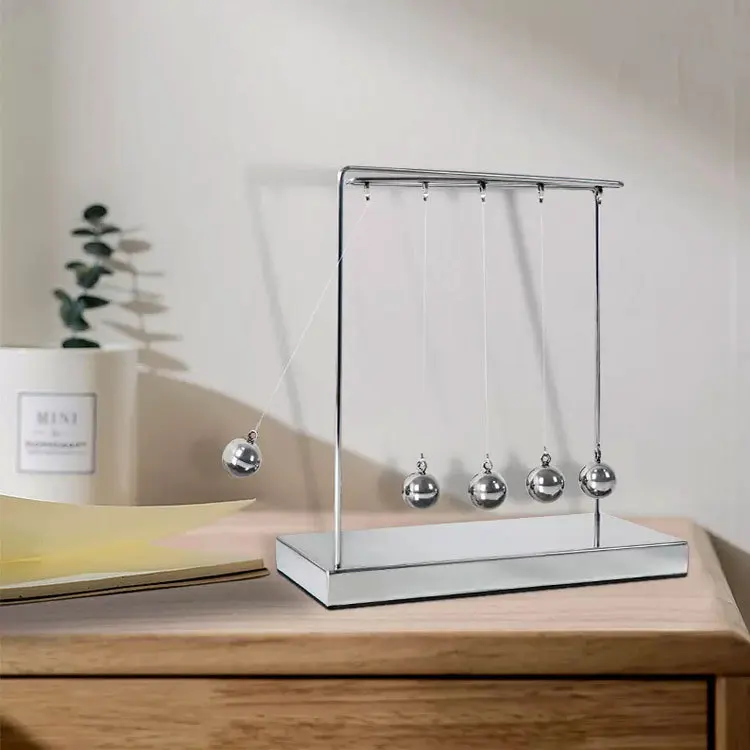 Simple light luxury Newton pendulum billiard ball creative home office study tabletop ornament decorative crafts view 2