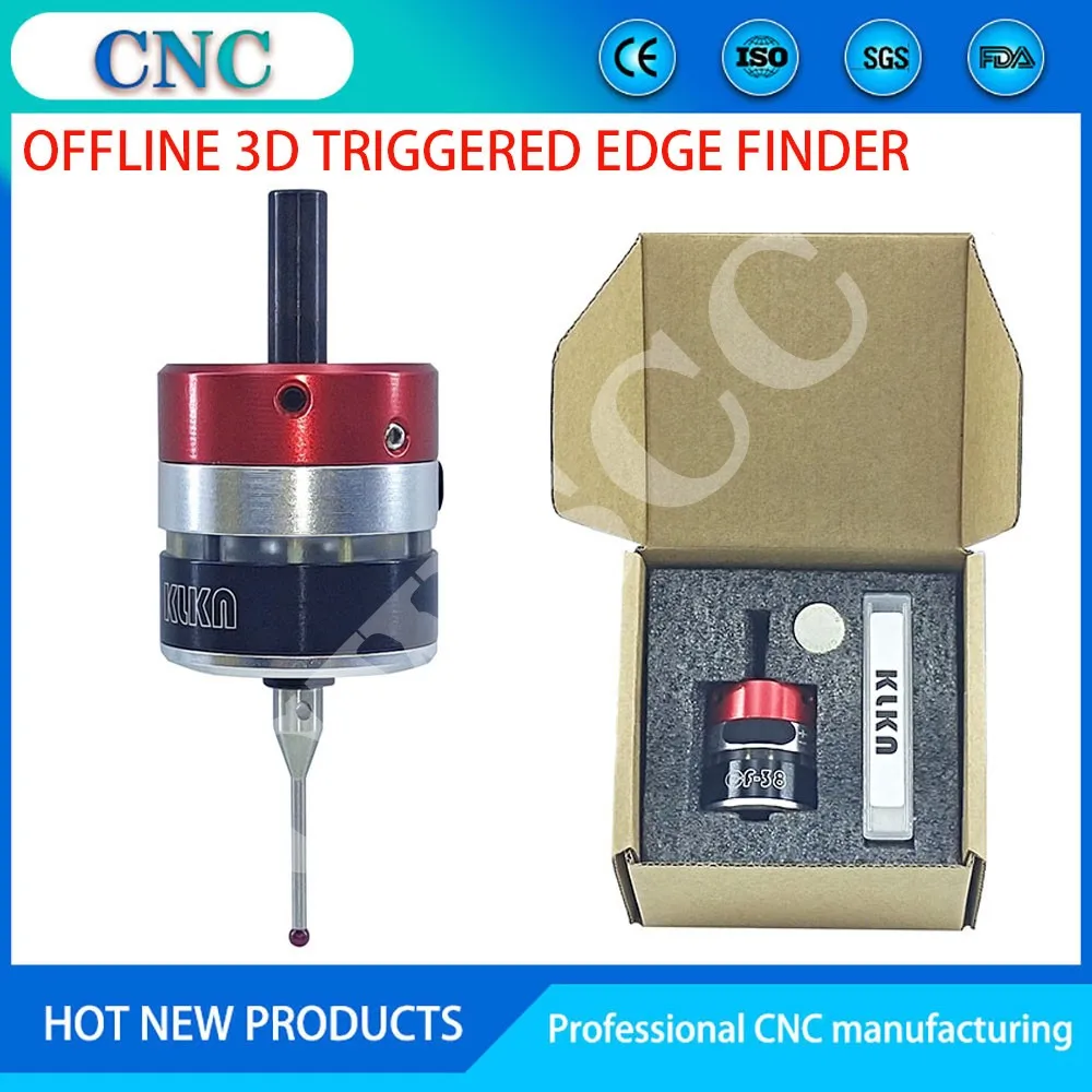 CF-38 3D trigger edge finder centro di lavoro fresatrice CNC sonda di precisione a tre coordinate centring rod tool setter