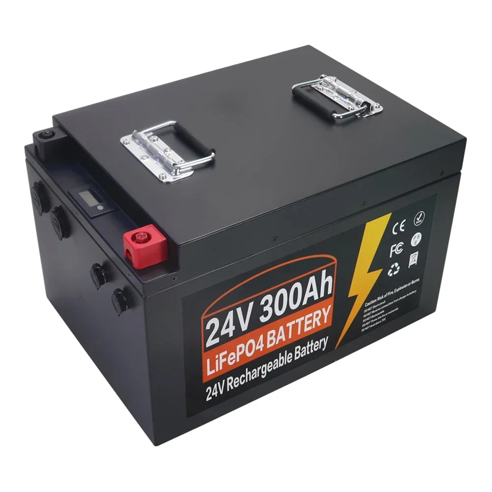 24V 300Ah LiFePO4 Lithium Iron Phosphate Battery Built-in BMS 5000 Cycles For Replacing Most of Backup Power Home Energy Storage