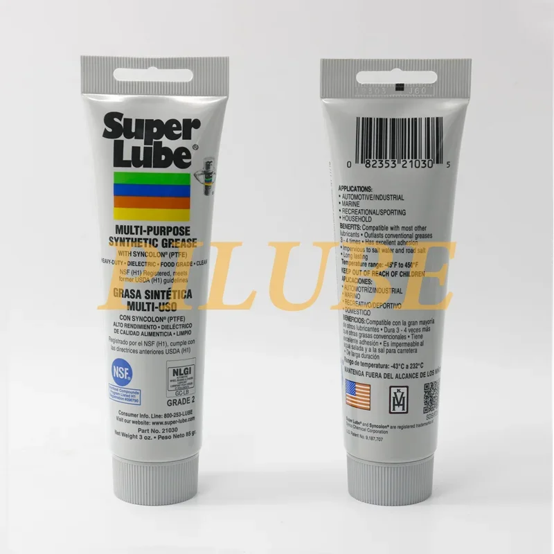 Superlube-Graxa de Rolamento Resistente a Alta Temperatura, Grau Alimentício, Anti-corrosão, Isolante, Produto Original, 21030, 92003, 85g