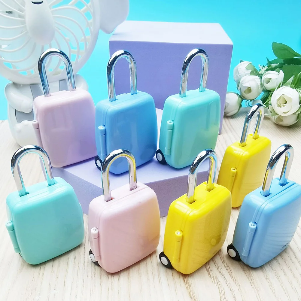 

4pcs Luggage Lock Zinc Alloy Suitcase Combination Padlocks Student Lockers Weather Resistant Rust Proof Strong