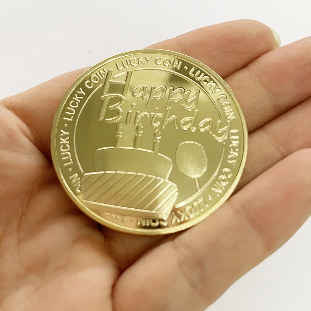 Commemorative Medal, Festival Celebration, Lucky Coin, Happy Birthday Commemoration