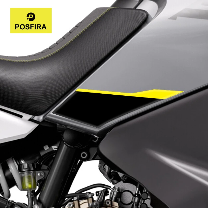 POSFIRA Motorcycle Fuel Tank Panel Sticker 3D Epoxy Resin Decals for Husqvarna Norden 901 Norden901 2024 2025 2026 Accessories