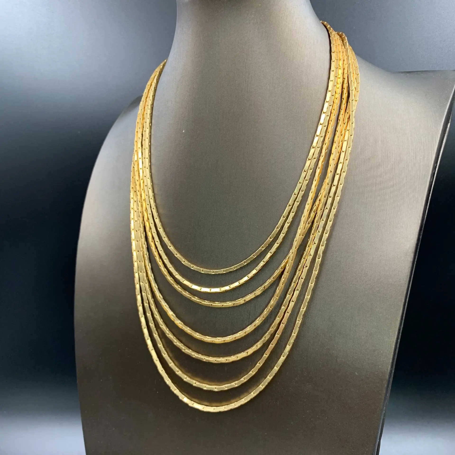 Multi-Layered Necklaces Crystal Inlayed Chains High Quality Women Jewellry Festival Neckalces Accessories