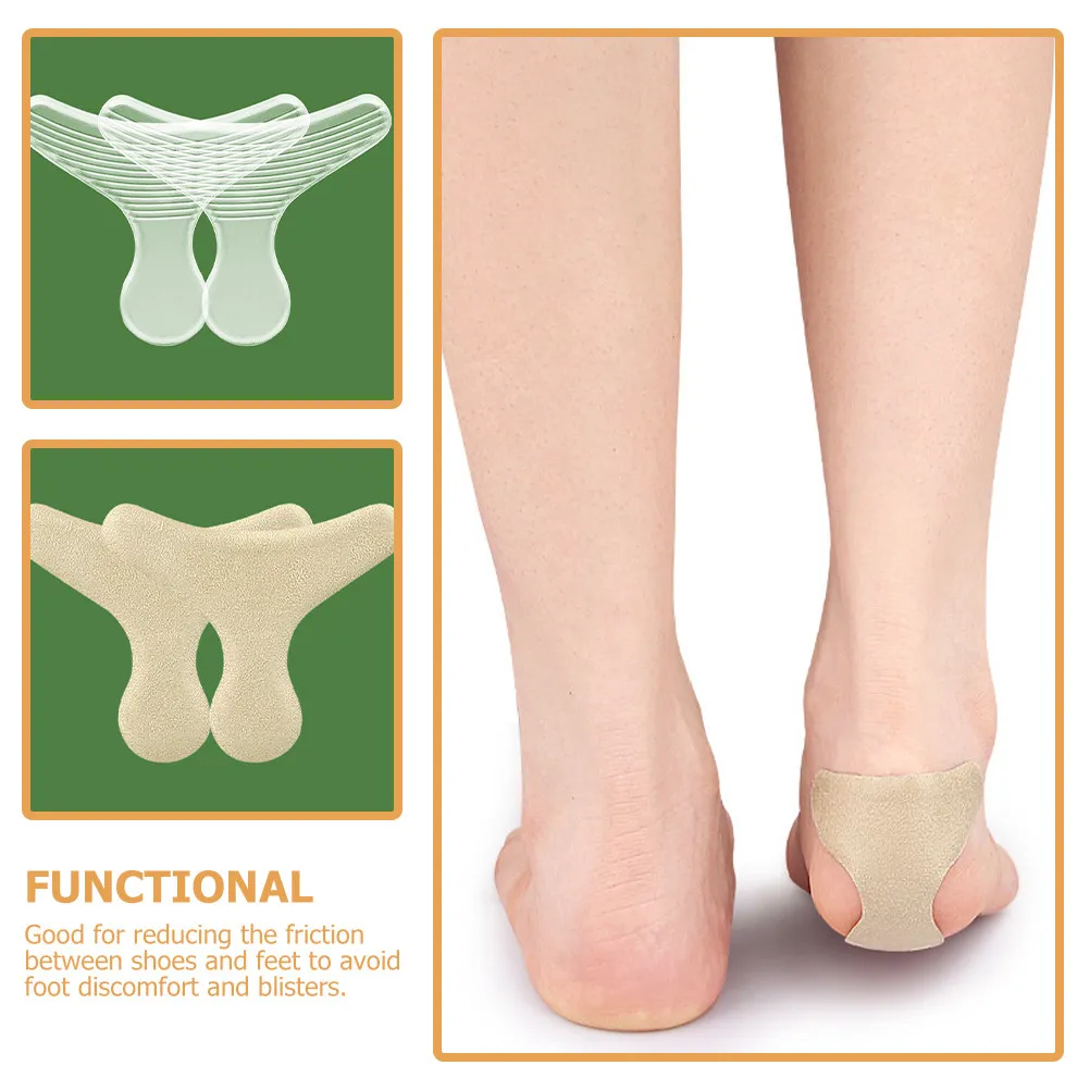 

8 пар невидимых клейких накладок на пятки для обуви, обрезаемые подушечки для всех видов обуви, снижающие трение, предотвращающие мозоли
