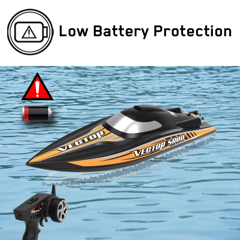 High-Speed Remote Control Boat 798-4 Remote-Controlled High-Speed Boat Automatically Turns Over And Brushes The Toy Rowing Boat