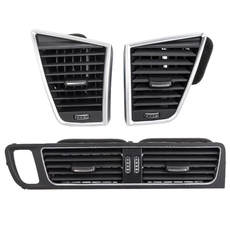 For Audi Q5 2009 2010 2011 2012 2013 2014 2015 2016 2017 2018 Air Condition Vent Frame Car Dashboard AC Air Vent Grill Fit