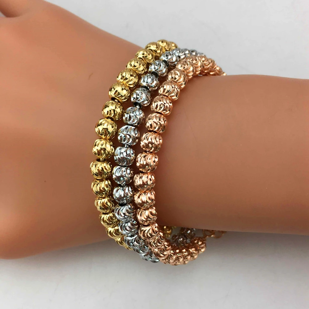 

Women's Three Tones Bangles Multi 3 Piece Bracelets Fashion Bracelet Party Birthday Gift FHK17667