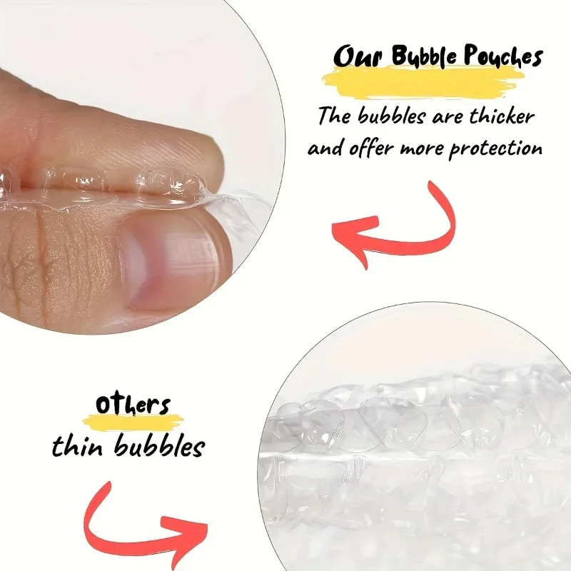 

100Pcs Bubble Mailers Shipping Bags, Cushion Wrap Pouches with Self Seal, Bubble Envelopes
