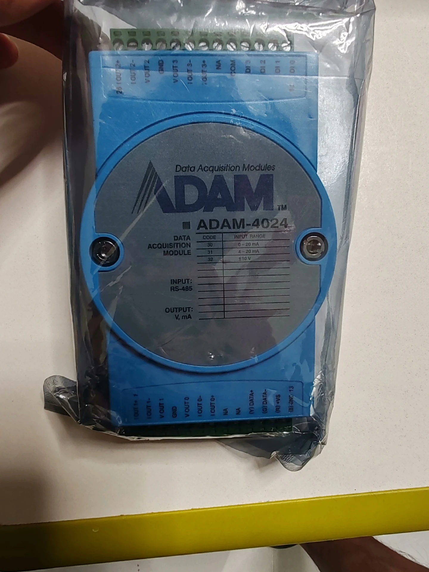 The Brand New Unopened Advantech ADAM-4024 Module Is In The Original Packaging And Is Well Preserved.