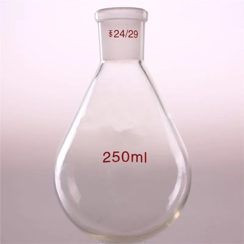 250ml 24/29 High Quality Flask Eggplant Shape Lab Evaporating Distillation Glass High Borosilicate Laboratory Supplies