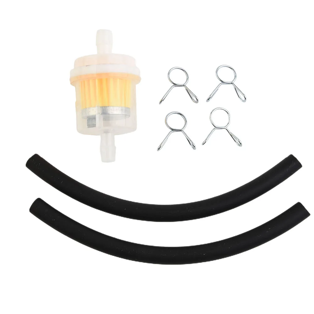 MOtocycle Fuel Petrol Inline Filter & Hose Pipe Line & Clips for mini for moto for Dirt Bike For Honda for atv for quad Gas Hose