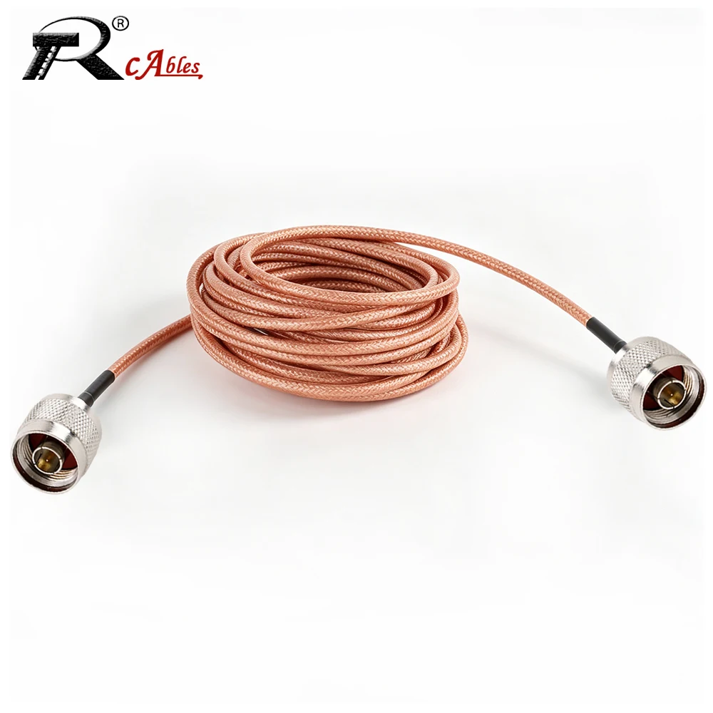 RF Coaxial RG400 Cable Double Shielded N Male to N Female Connector Pigtail Jumper Cable for Electronics