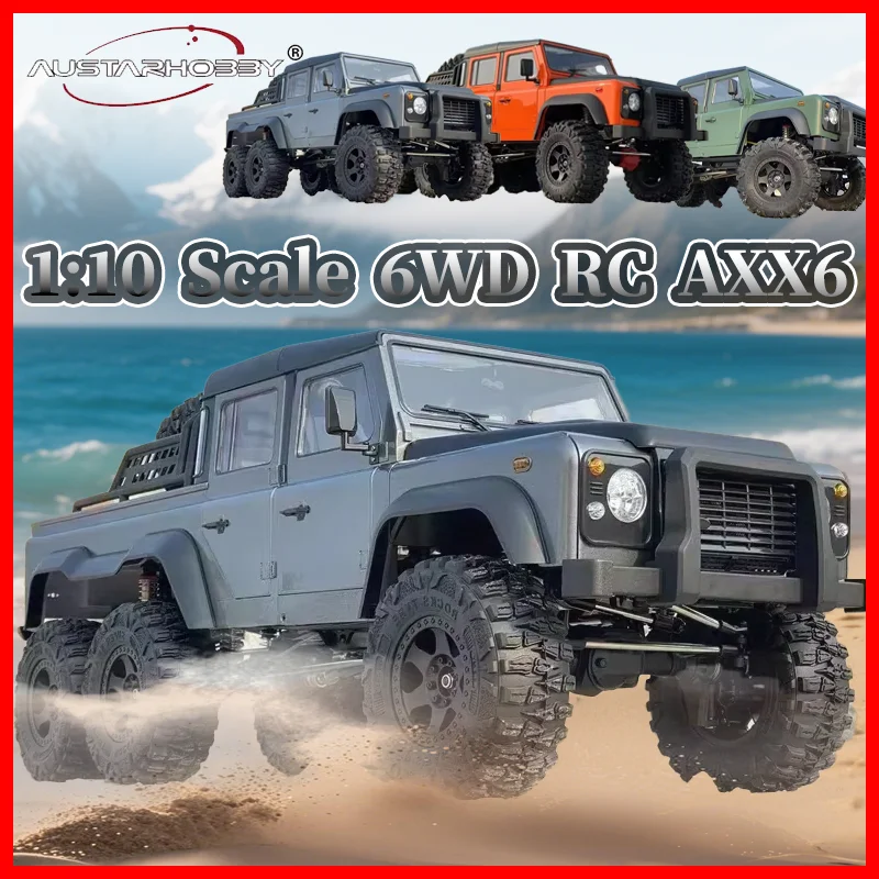 

AUSTARHOBBY AXX6 6X6 6WD RTR Electric Remote Control Model Hard Shell RC Car Off-road Crawler Adult Children Toys 1/10
