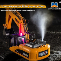 Huina 650 Remote Controlled Excavator Toy for Youngsters Large Scale Simulation Engineering Vehicle with Alloy Bucket