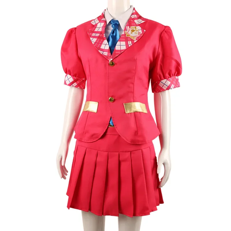 Movie Barbiee Cosplay Costume Halloween Princess Dress Delancy Wen COS Outfit Women School Uniform Top Skirts Carnival Party