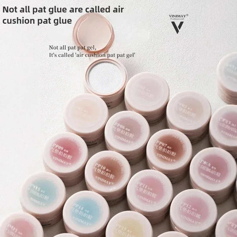 24 Colors Nail Art Gel Air Cushion Style Nail Polish Painting Gel with Sponge Gripper Tool Nail Polish Soak Off UV for Manicure