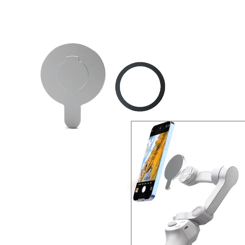 2in 1 قوي المغناطيسي وحدة جراب هاتف محول تركيب المغناطيسي مشبك ل DJI OM 5/OM4/OM4 SE الهاتف المحمول Gimbal اكسسوارات