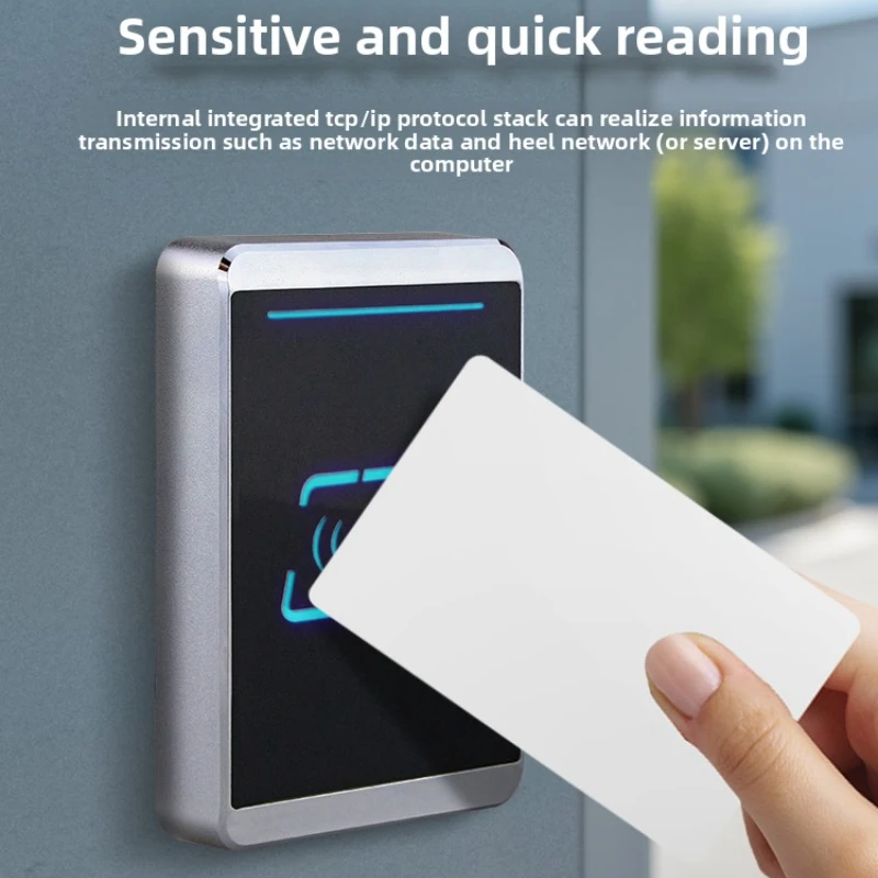 مقاوم للماء TCP/IP قارئ بطاقات الشبكة إيثرنت ميفار قارئ معدني RJ45 منفذ قارئ رفيد 13.56 ميجا هرتز نظام التحكم في الوصول مستقر #5