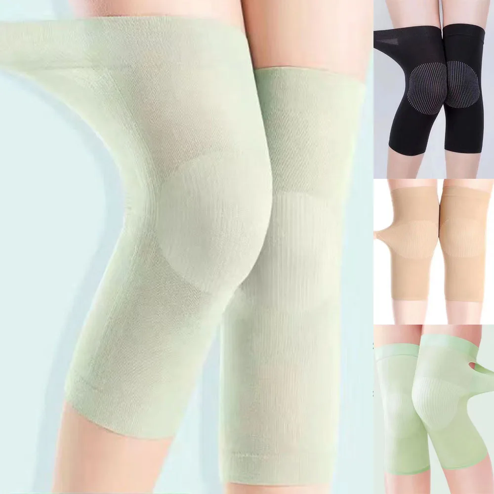 New Summer Ultral-thin Leg Sleeve Compression Patella Protector Elastic Leg Warmer Cool Air Knee Pad For Arthritis Joint