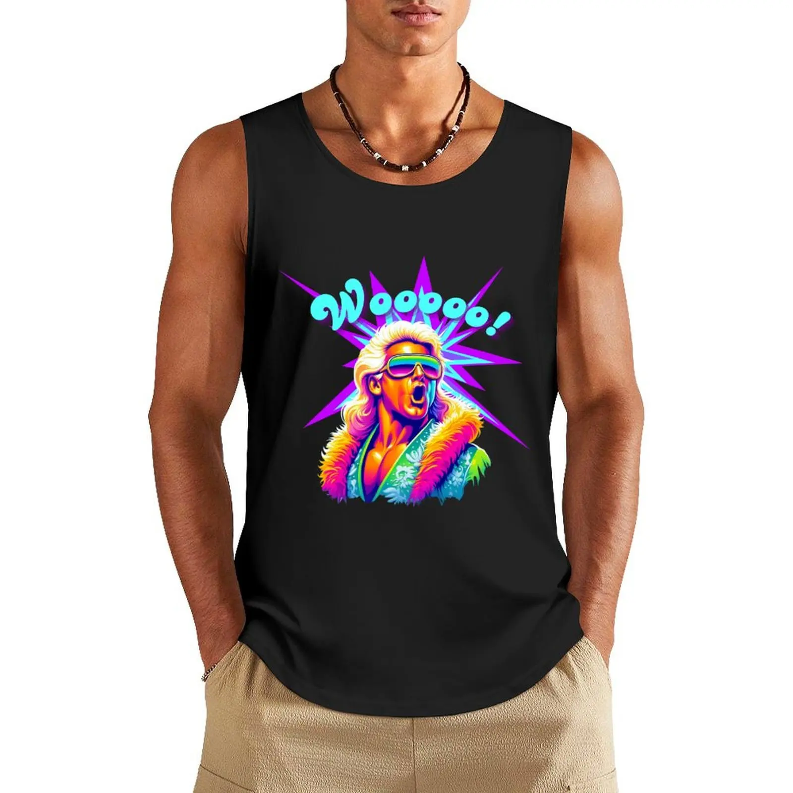 

WOOOOO! Energy Statement Tank Top sleeveless bodybuilding man Men sleeveless tee Fitness men clothing