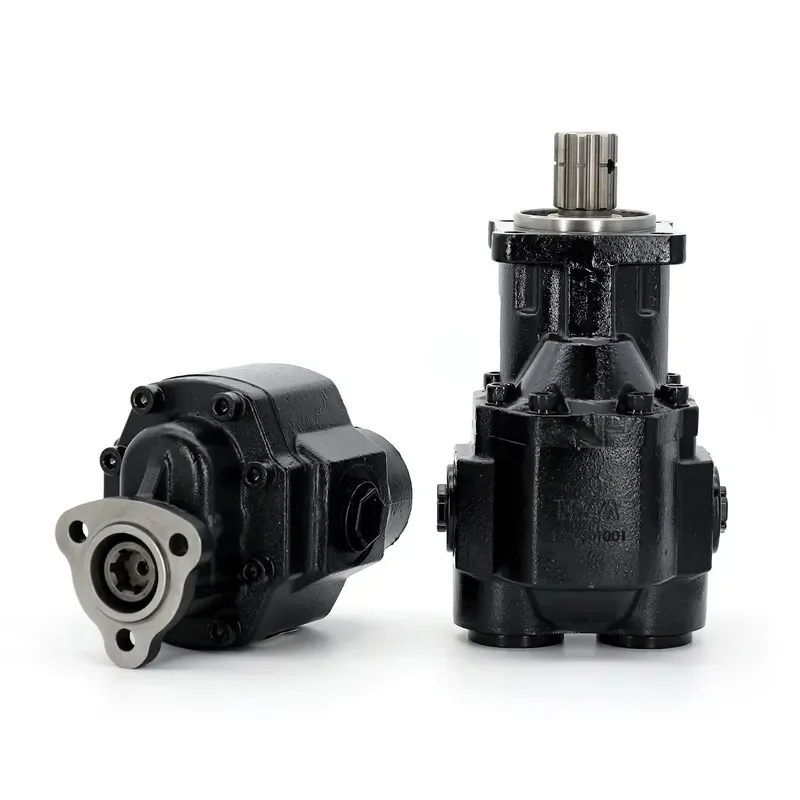 Reversible Bidirectional Hydraulic Gear Pump 3-Hole Inner Shaft for Dumper Truck Italian UNI Standard Hydraulic Pump